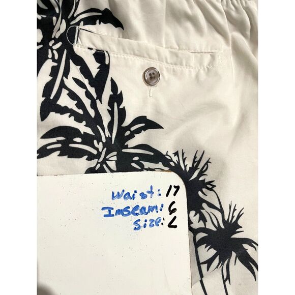 David Cremieux beach wear shorts vacation tropical resort wear white palms men L - Picture 7 of 7
